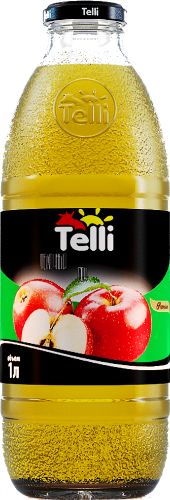 Яблочный сок Телли, продукция Telli