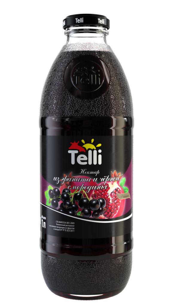 Нектар из граната и чёрной смородины Телли, продукция Telli