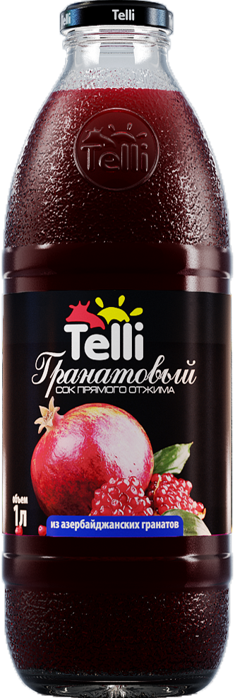 Натуральный гранатовый сок Телли, соки и нектары Telli
