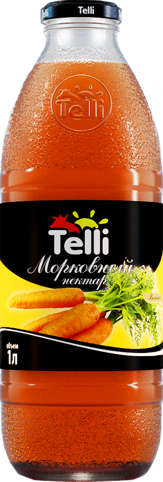 Морковный нектар Телли, продукция Telli